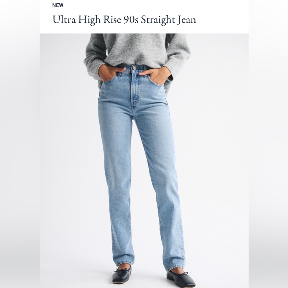 Abercrombie & Fitch Sky Blue High Rise Jeans